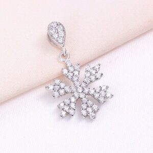 مدال نقره میکرو طرح دانه برف کد 21313