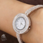 ساعت نقره جواهری روکش رادیوم کد 19138 - Image 2