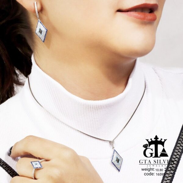 نیم ست نقره میکرو کد 16595 - Image 2