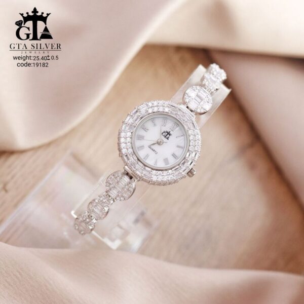 ساعت نقره GTA طرح امرالدکات کد 19182 - Image 3