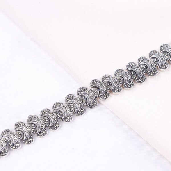 دستبند نقره مارگازیت کد 37016 - Image 2