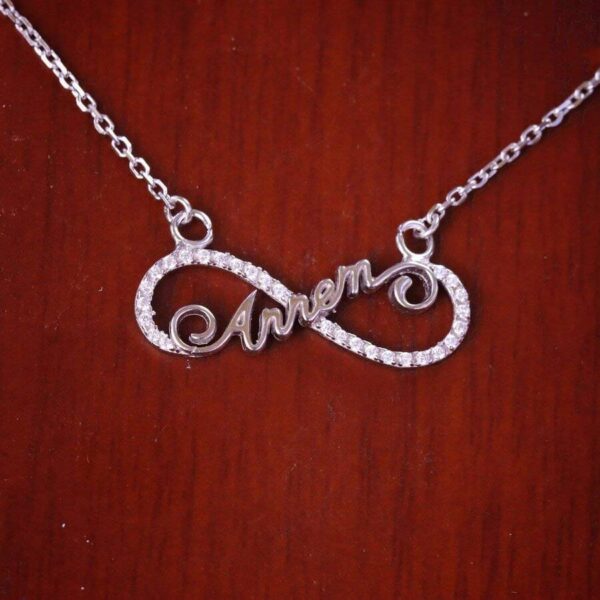 مدال نقره میکرو طرح Annem کد 21414 - Image 2