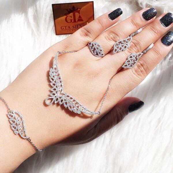 سرویس نقره میکرو زنجیری کد 12073 - Image 2