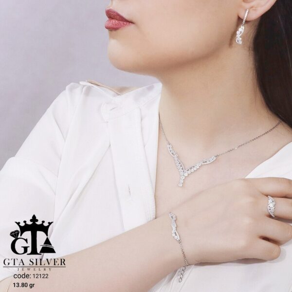 سرویس نقره ظریف مجلسی میکرو زنجیری کد 12122 - Image 2