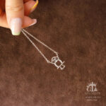 مدال نقره میکرو طرح جغد کد 21685 - Image 3