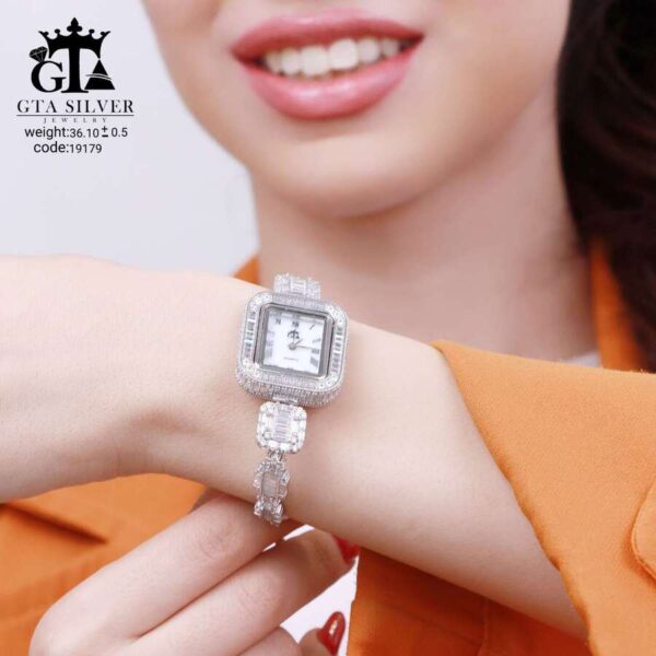 ساعت نقره GTA طرح امرالدکات کد 19179 - Image 2