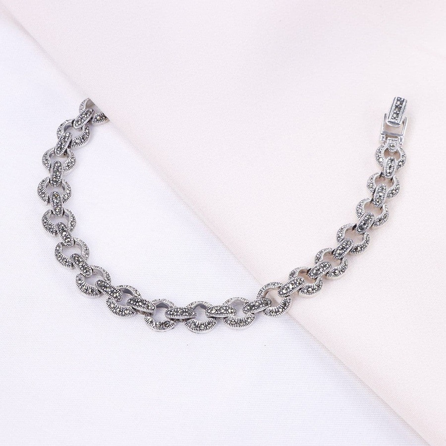 1a33b7d6-5f4e-49e5-8d4f-47ac600d9650.jpg دستبند نقره مارگازیت کد 37021 - Image 1