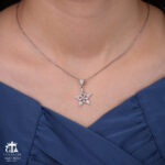 مدال نقره زنانه ستاره میکرو کد 21933 - Image 2