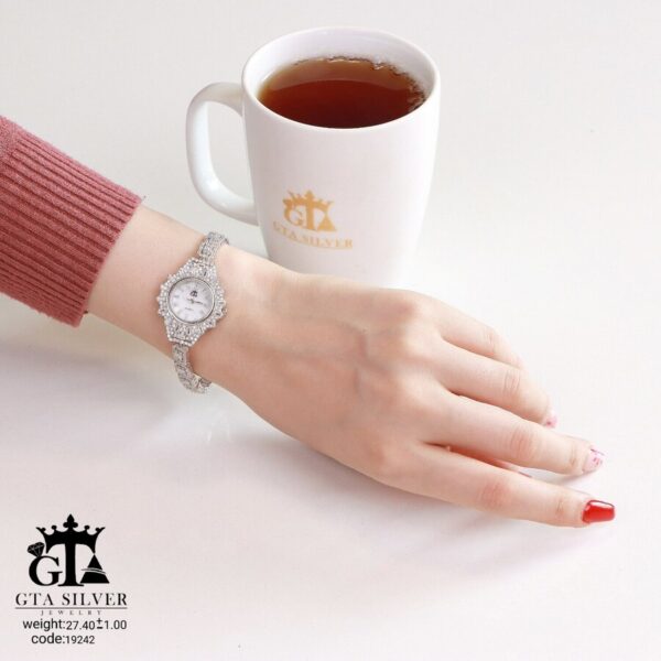 ساعت نقره GTA طرح امرالدکات کد 19242 - Image 4