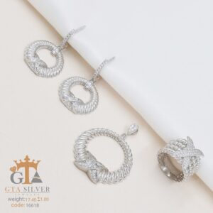 نیم ست نقره میکرو کد 16618