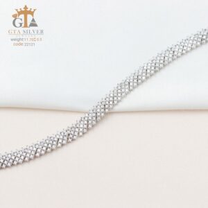 دستبند نقره میکرو کد 22121