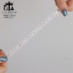 دستبند نقره میکرو طرح امرالدکات کد 22104 - Image 3