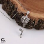 مدال نقره زنانه دختر بادکنکی میکرو کد 21964 - Image 3