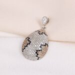 مدال نقره میکرو رنگی کد 21529