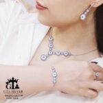 سرویس نقره میکرو زنجیری طرح چشم نظر کد 12098 - تصویر 2