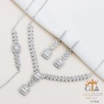 سرویس نقره میکرو زنجیری طرح امرالدکات کد 12118