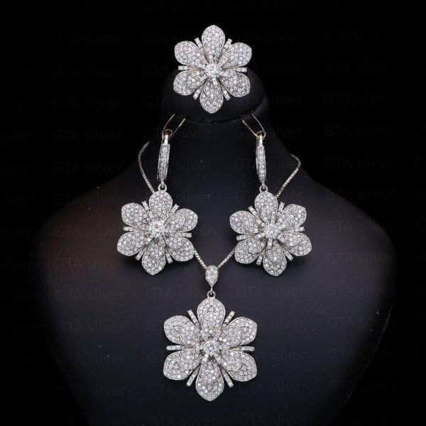 نیم ست نقره میکرو کد 16005 - Image 2