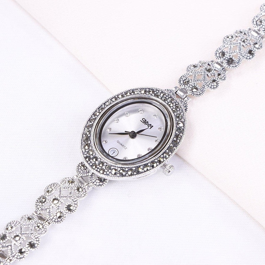 21ef4257-29c4-4698-af45-4c27c4d796a4.jpg ساعت نقره سما کد 18059 - Image 1