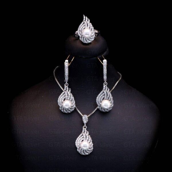 نیم ست نقره میکرو کد 16021 - تصویر 2