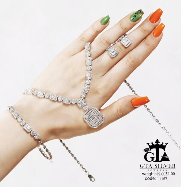 سرویس نقره مارسا طرح امرالدکات کد 11157 - Image 4