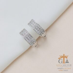 گوشواره نقره میخی میکرو کد 25025