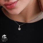 مدال نقره زنانه شبدر میکرو کد 21941 - Image 2