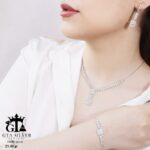 سرویس نقره میکرو زنجیری طرح امرالدکات کد 12118 - Image 2