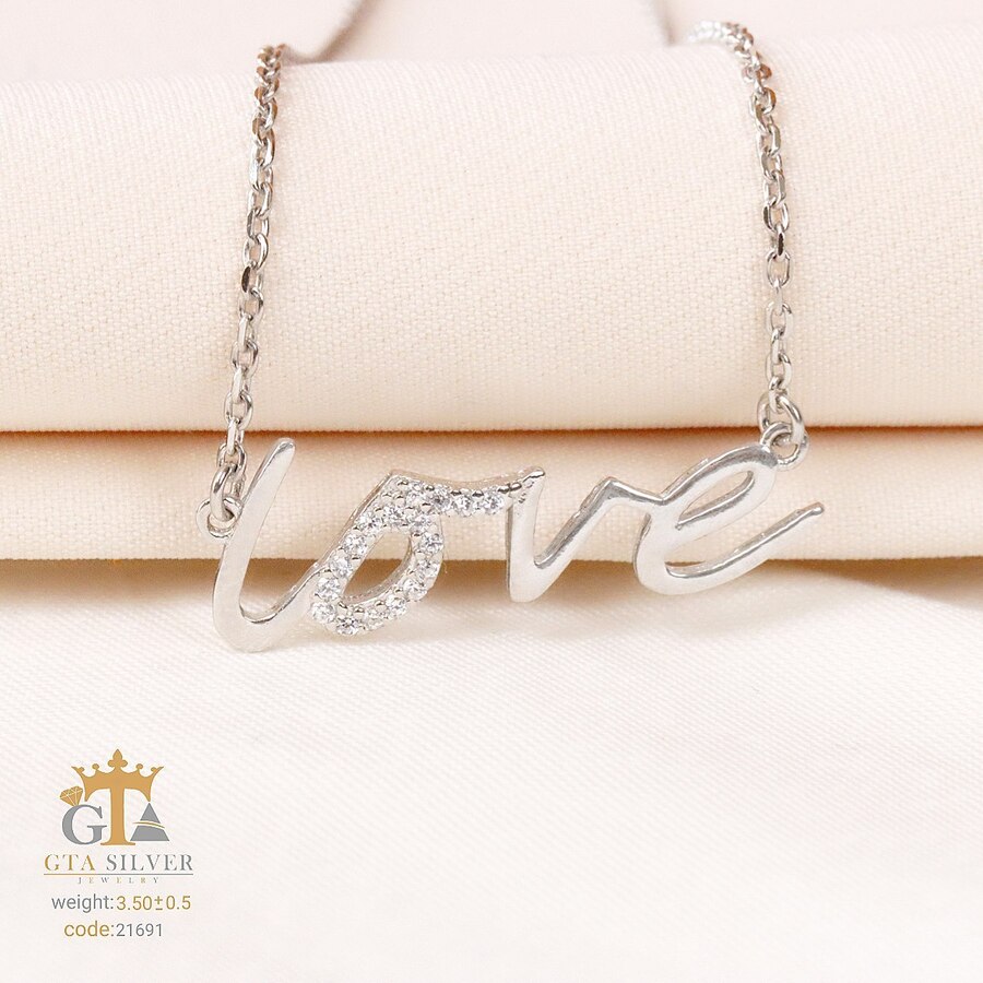 255dd895-5d6c-42a0-9f72-2a9cc0f9f5cd.jpg مدال نقره میکرو طرح لاو کد 21691 - Image 1