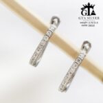 گوشواره نقره میخی میکرو کد 25020 - تصویر 4