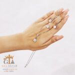 نیم ست نقره میکرو طرح امرالدکات کد 16494 - تصویر 4