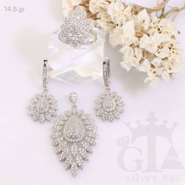 نیم ست نقره میکرو کد 16104 - Image 2