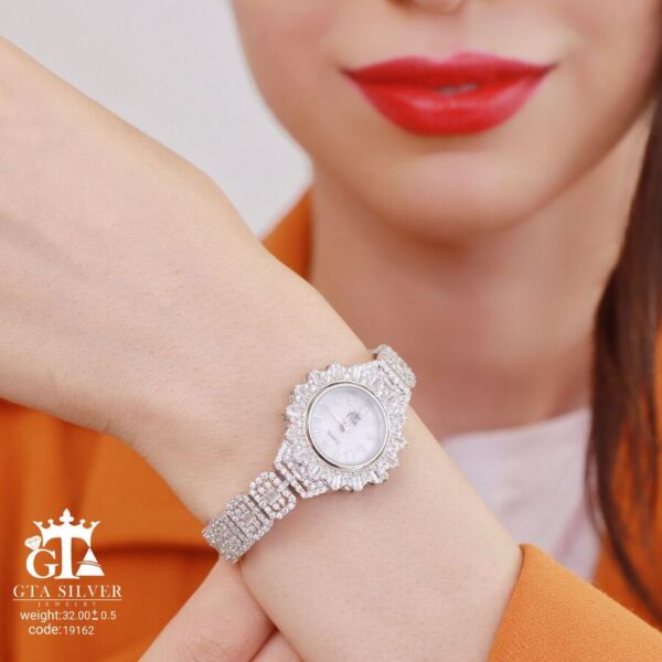 ساعت نقره GTA طرح امرالدکات کد 19162 - Image 2
