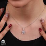 مدال نقره زنانه فلاور میکرو کد 21953 - Image 2