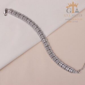 دستبند نقره میکرو کد 22163