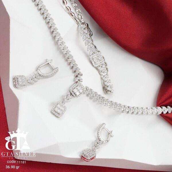 سرویس نقره مارسا طرح امرالدکات کد 11181 - Image 3