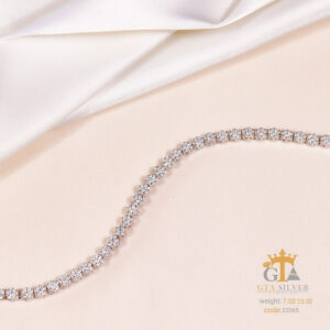 دستبند نقره میکرو کد 22065