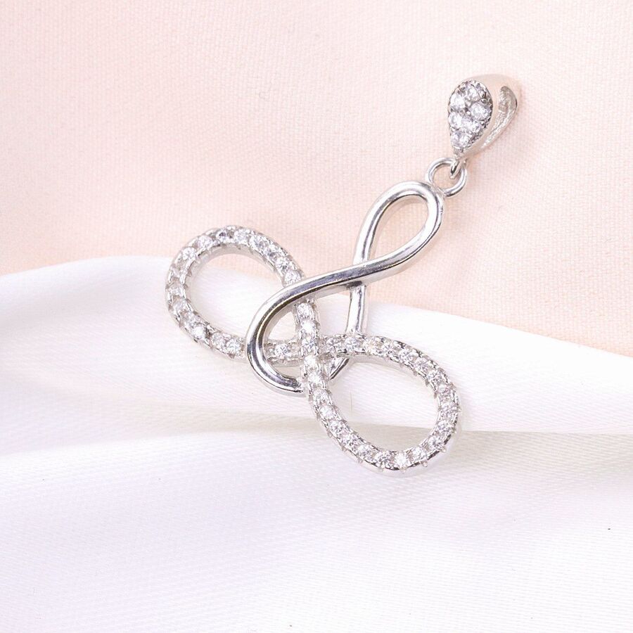 296b4d89-3b87-4320-b4be-8574b0d0a32a.jpg مدال نقره میکرو طرح For Ever کد 21575 - تصویر 1