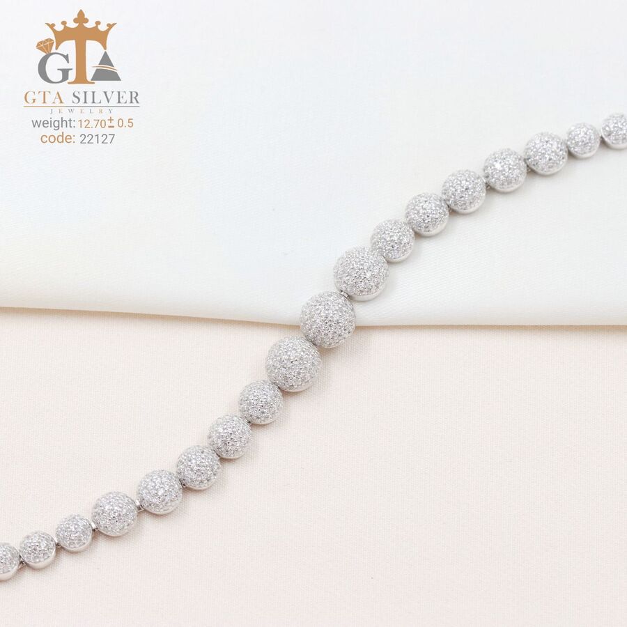 2995c1d8-76f2-46be-bd1b-3f8a45e67ab7.jpg دستبند نقره میکرو کد 22127 - Image 1