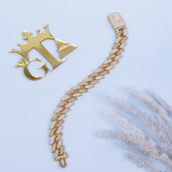 دستبند نقره کارتیر رنگی کد 1899 - Image 3