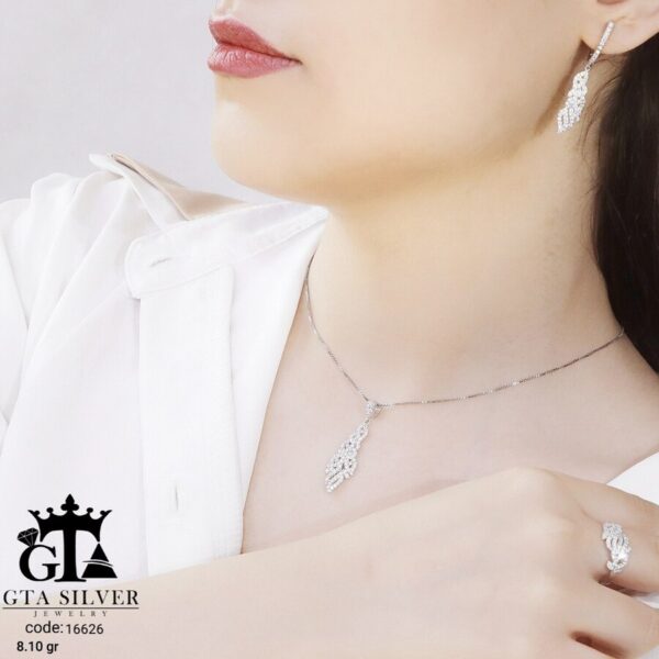 نیم ست نقره میکرو کد 16626 - Image 2