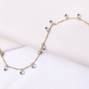 پابند نقره گوی‌دار کد 24003