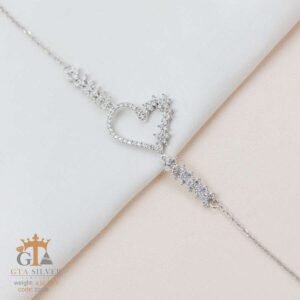 دستبند نقره میکرو کد 22145