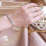 دستبند نقره میکرو طرح امرالدکات کد 22158 - تصویر 3