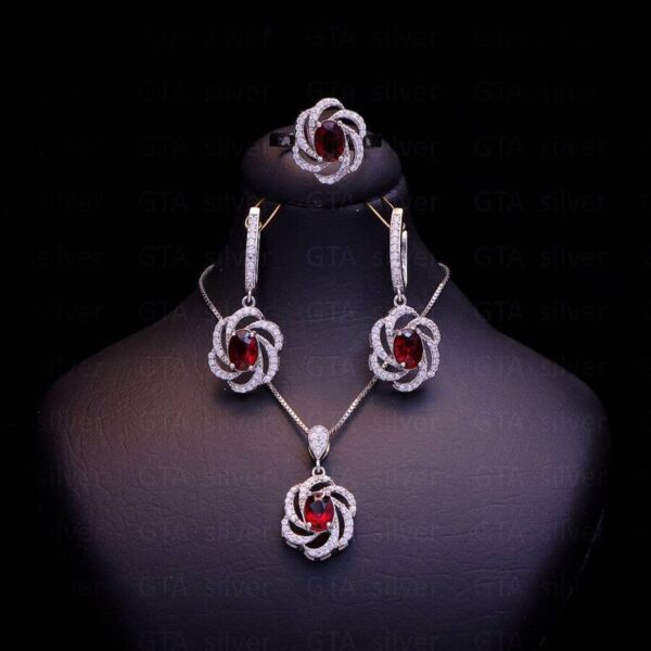 نیم ست نقره میکرو کد 16082 - Image 2