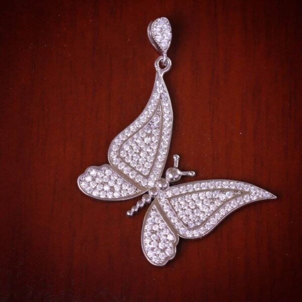 مدال نقره میکرو پروانه کد 21391 - Image 2