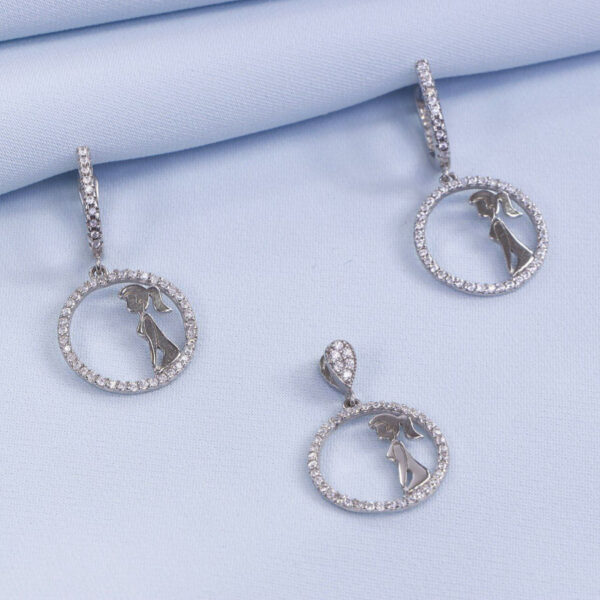 نیم ست نقره میکرو کد 16357 - Image 2