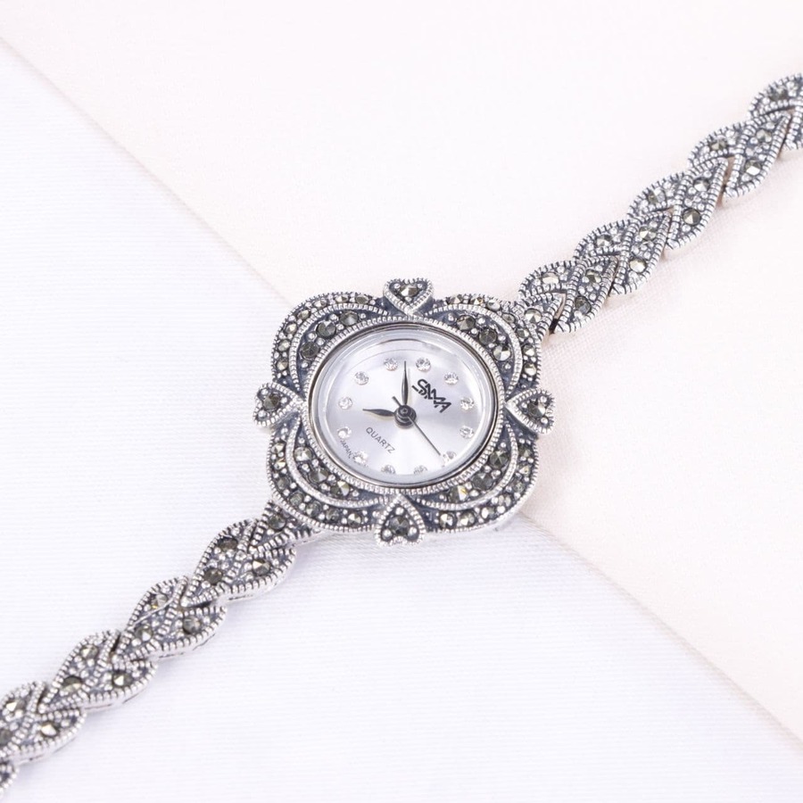 2d56c851-1d0a-4685-b66c-5b8448cf53be.jpg ساعت نقره سما کد 18070 - Image 1