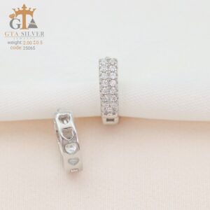 گوشواره نقره میخی میکرو کد 25065