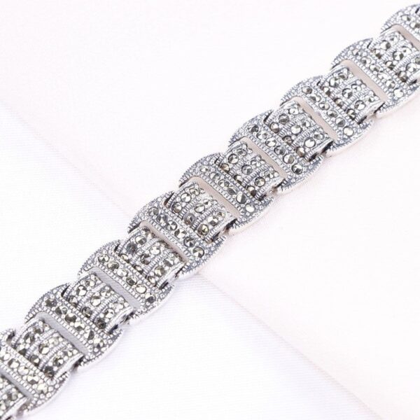 دستبند نقره مارگازیت کد 37002 - تصویر 2