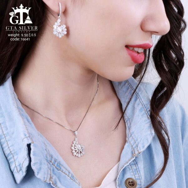 نیم ست نقره میکرو کد 16641 - Image 2